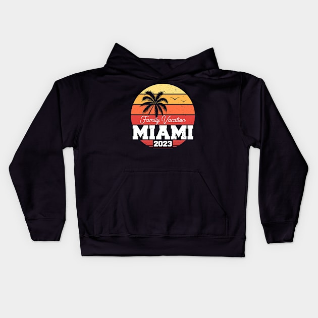 Miami 2023 Kids Hoodie by lateefo